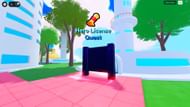 Hero License quest board (Image via Roblox)